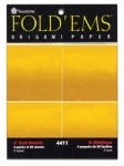 #4411 - Yasutomo Fold'ems Origami Paper - Gold Metallics - 3 "