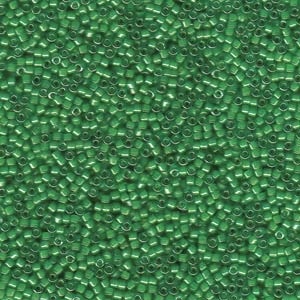Db274 Lined Pea Green Luster - Miyuki Delica Seed Beads - 11/0