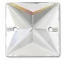 Swarovski 16Mm Square Sew On Crystal