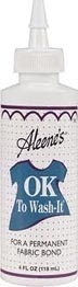 Aleene's Ok To Wash-It Permanent Fabric Bond - 4 Ounce