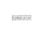 Sterling Silver Twisted Tube Spacer Bar - 2 Strand