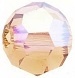 Swarovski 5Mm 1/2 Drilled Round Crystal Pearl - Creamrose