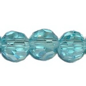 Chinese Thunder Polish Glass Crystal Bead Strands - Round 32-Cut - 6Mm