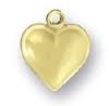 14Kt Gold Filled Heart Charm- 6Mm