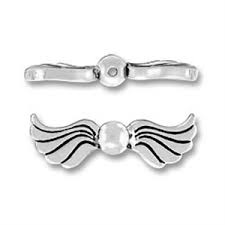 Sterling Silver Wing Bead Each Pcs