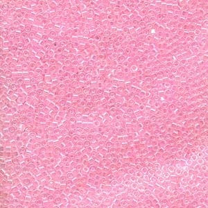 Db071 Lined Pink Ab - Miyuki Delica Seed Beads - 11/0