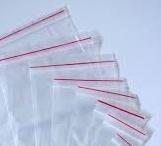 Minigrip Premium Red Line Clear Poly Zip Lock Bags - 4 Mil