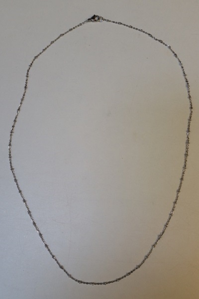 Scalloped Link Stainless Steel Finished Necklace Chain