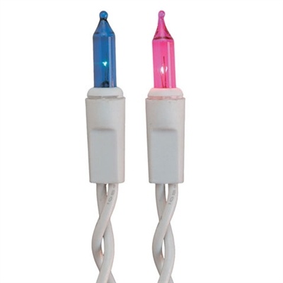 Baby Favorites Light Strand - Pink & Blue Bulbs - 35 Lights