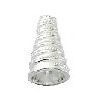 Sterling Silver Spiral Cone End- 16 X 10Mm