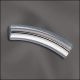 Sterling Silver Curved Tube - 5Mm X 20Mm