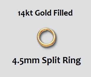 14K Gold Filled Split Ring - 4.5Mm