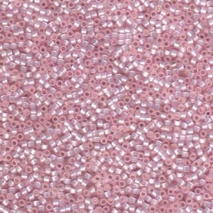 Db624 Dyed Silver Lined Light Pink Alabaster - Miyuki Delica Seed Beads - 11/0