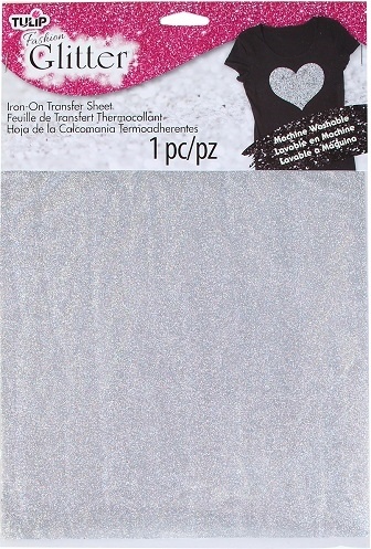 Tulip Fashion Glitter Iron-On Glitter Shimmer Transfer Sheets