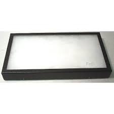 6" X 5" X 3/4" Glass Top Display Box (Black)