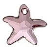16Mm Starfish Pendant Antique Pink