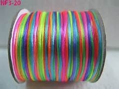 2 Mm Rattail Craft Cord - Variegated Colors 250 Yard Spool