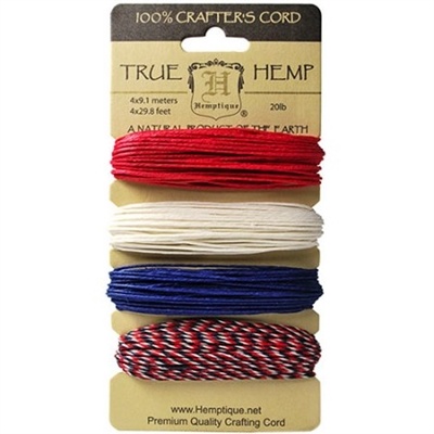 Hemptique Hemp Cord Set - 20# Test - Americana Classic