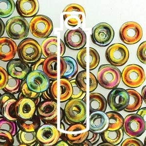Czech Glass O Bead - Magic Copper