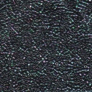 Miyuki Delica Seed Beads- 11/0- Db1001 Metallic Purple/Green Gold Iris