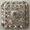 Loaded Square-20Mm-Crystal/Silver