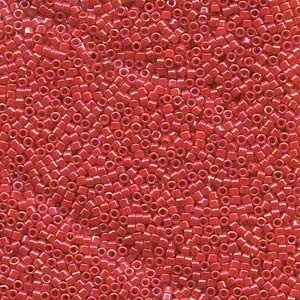 Db159 Opaque Light Siam Ab - Miyuki Delica Seed Beads - 11/0