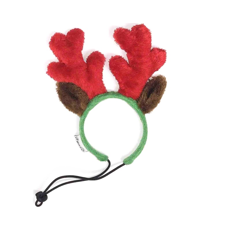 Midlee Filled Dog Stocking Reindeer Antlers And 10 Mini Tennis Balls