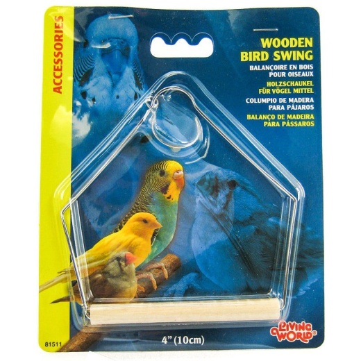 Living World Wood Perch Bird Swings - Ds