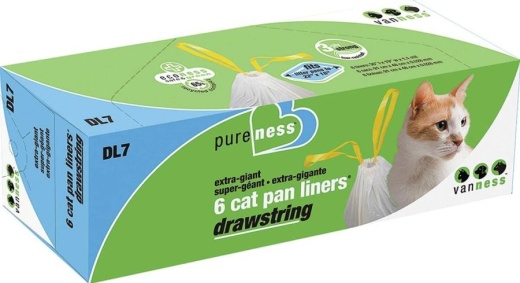 Van Ness Drawstring 6 Cat Pan Liners - Ds