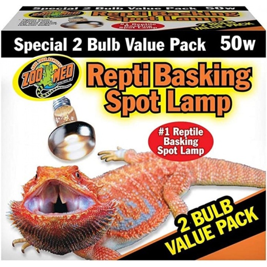 Zoo Med Repti Basking Spot Lamp Replacement Bulb - 50W (2 Bulb)