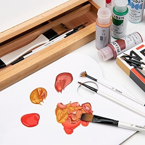 Meeden Paint Brushes, 12 Pcs Acrylic Brush, Paint Brushes For Acrylic  Painting, Paint Brush For Acrylic, Gouache Paint Brushes, Watercolor Brushes