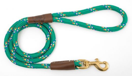 Mendota Snap Leash - Large 1/2 Inch - Kelly Confetti / 4 Feet