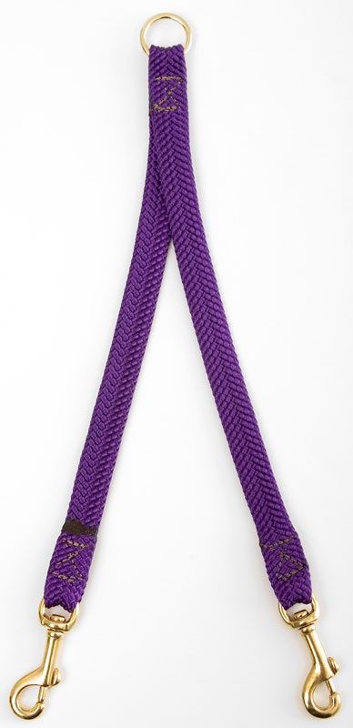 Mendota 2-Dog Coupler - Purple / Small
