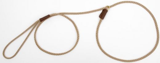 Mendota Show Slip Leash - Tan / 54 Inch
