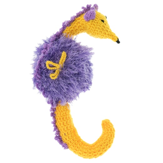 Seahorse - Handmade Squeaky Dog Toy