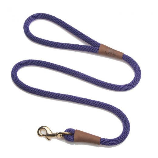 Mendota Snap Leash - Large 1/2 Inch - Purple / 4 Feet