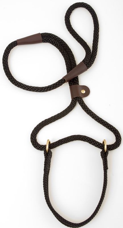 Mendota Dog Walker - Large 1/2 Inch - Black / 4 Feet