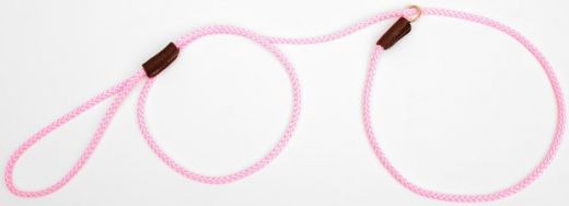 Mendota Show Slip Leash - Pink / 54 Inch