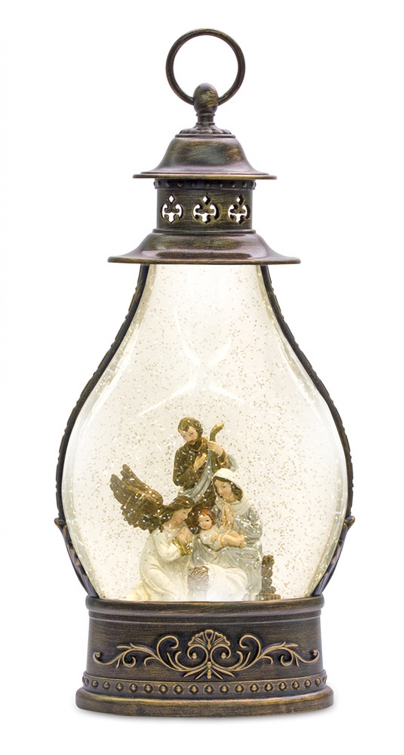 Holy Family Snow Globe Lantern