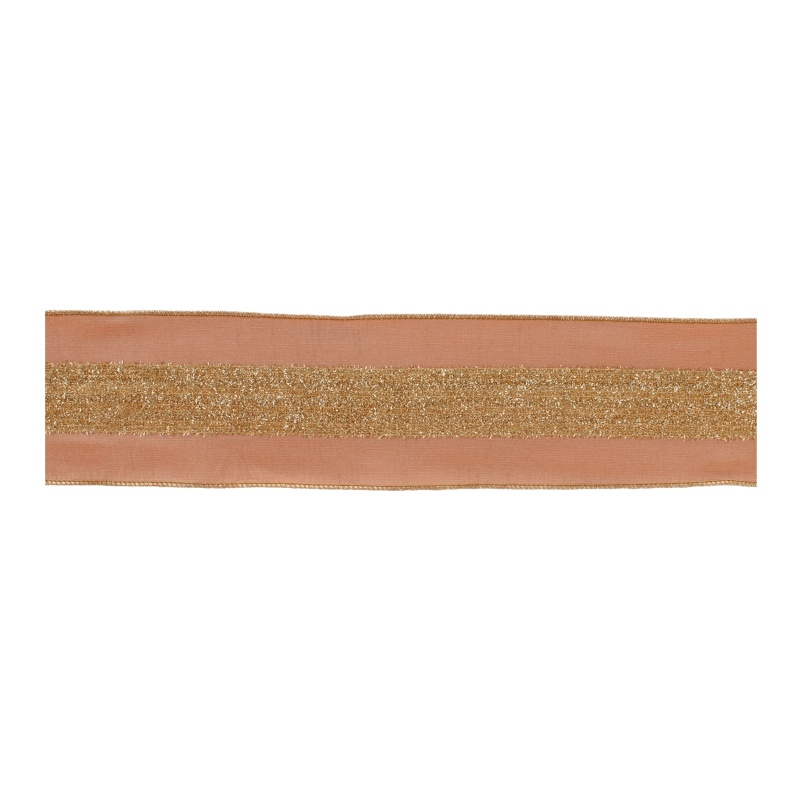 4” x 5 yds. Wired Polyester Ribbon, Set of 2