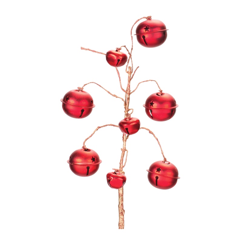 Sleigh Bell Spray (Set of 6) 16”H Iron