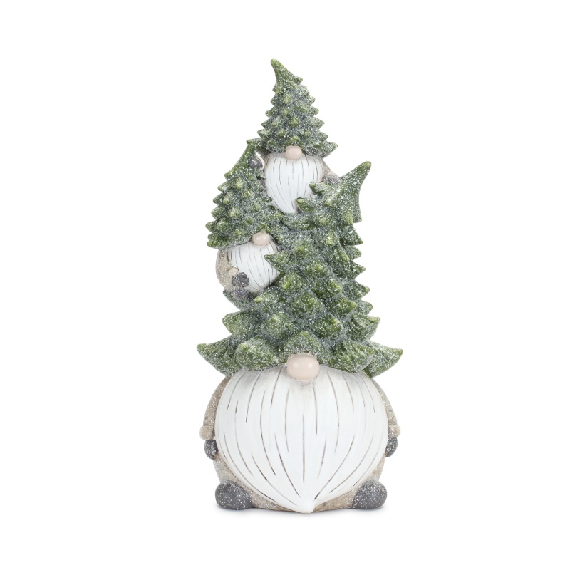 Triple Gnome Stack (Set of 2) 11.75”H Resin