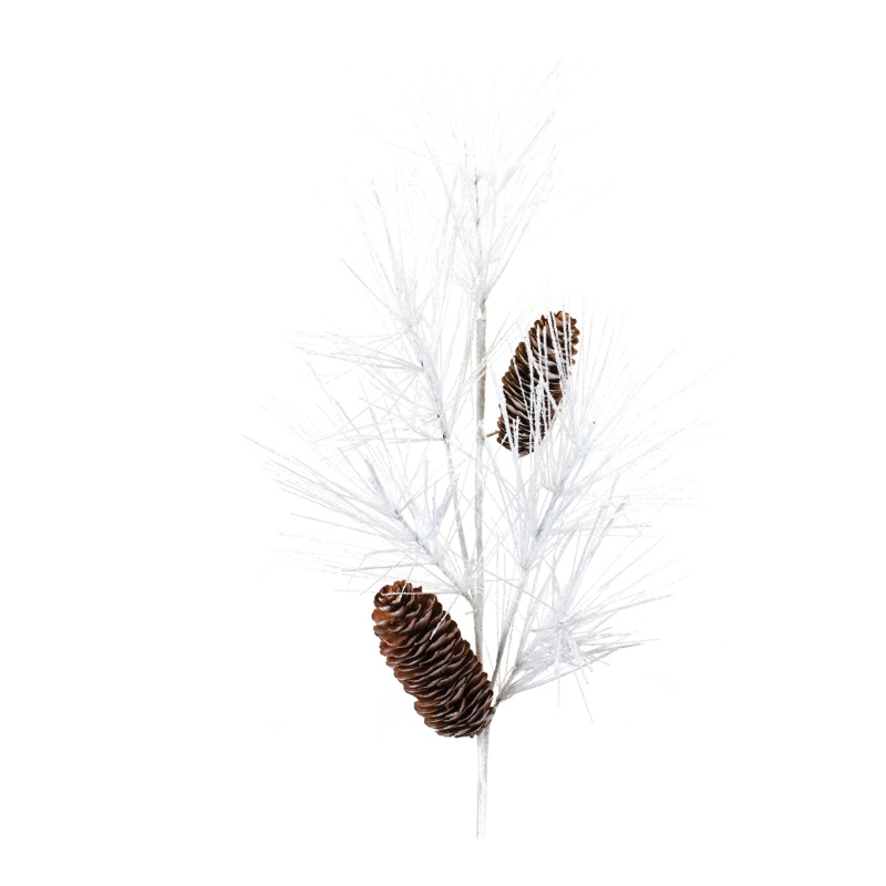 Pine and Cone Spray, Set of 6, 33” H, Plastic/Cone