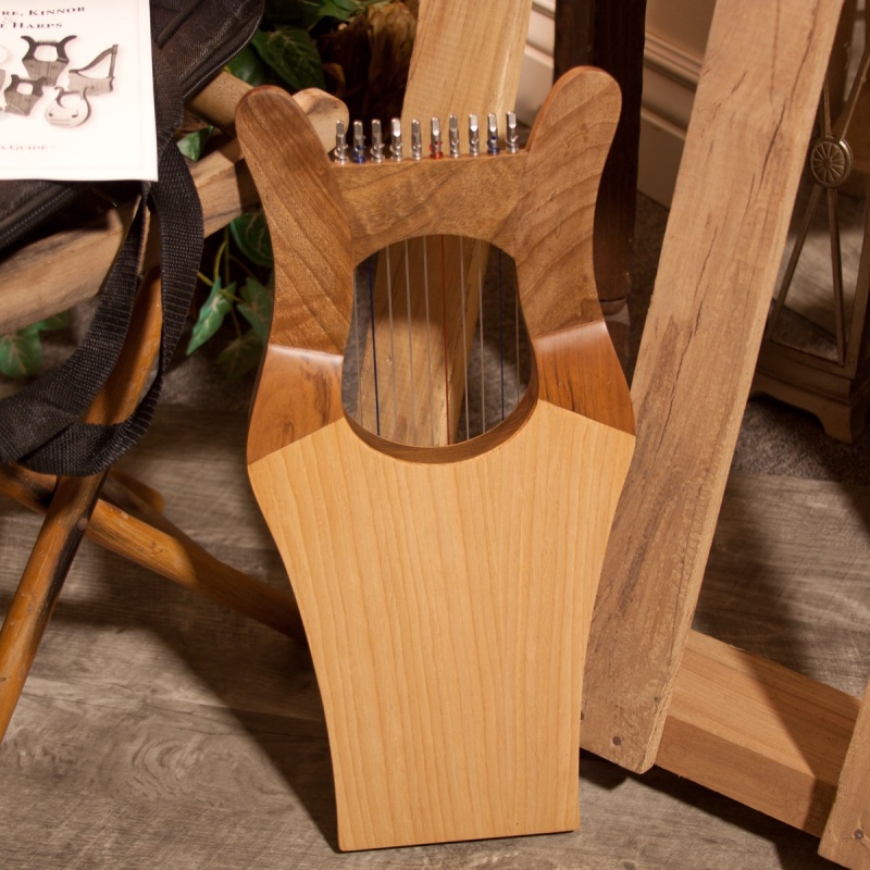 Mid-East Mini Kinnor Harp - Light - Walnut
