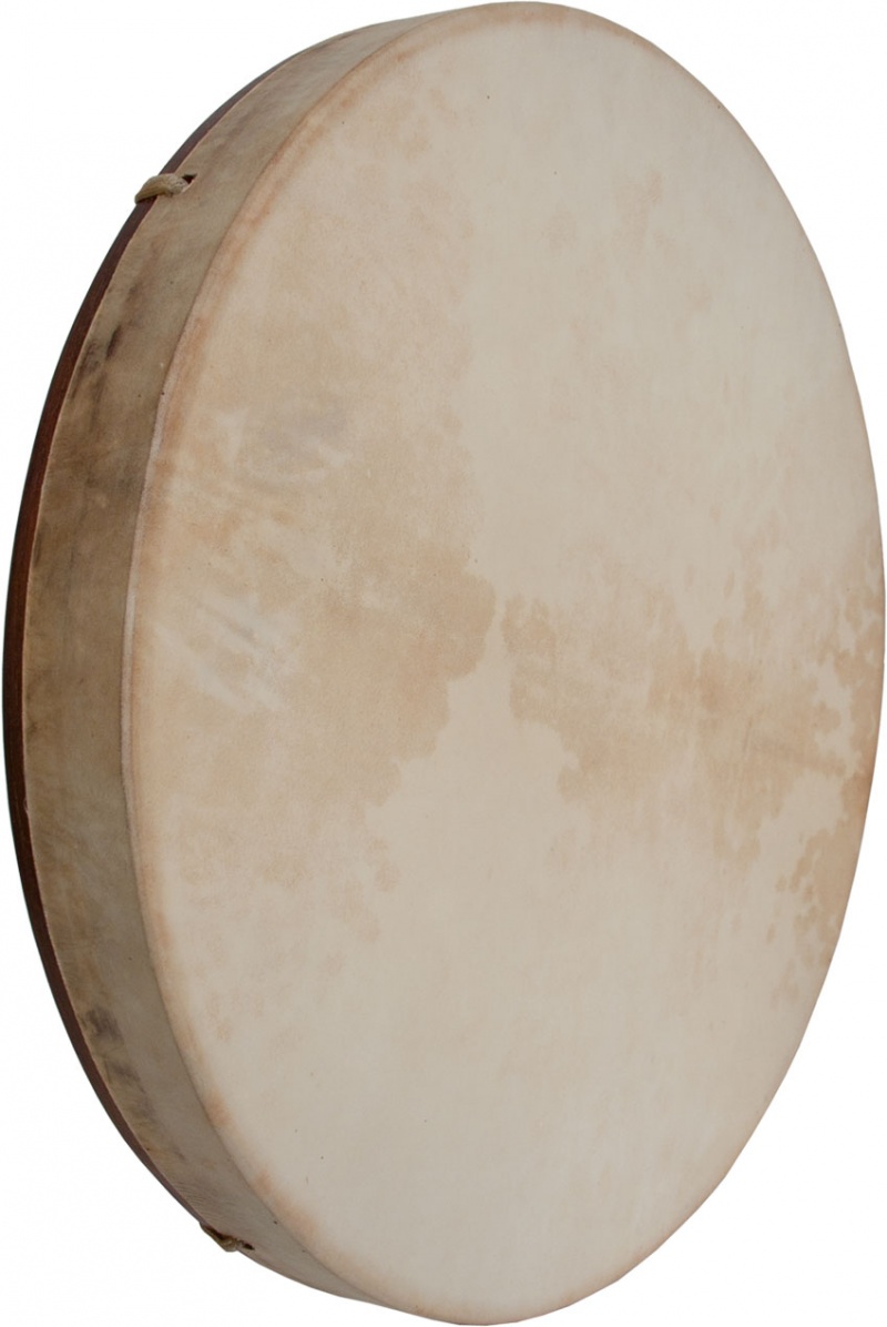 Dobani Pretuned Goatskin Head Red Cedar Wood Frame Drum With Beater 18-By-2-Inch
