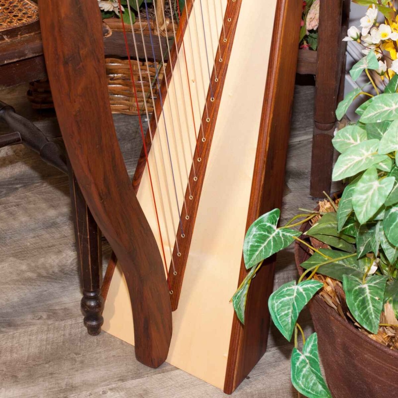 Roosebeck Heather Harp 22-String, Sheesham 5-Panel, Chelby Levers