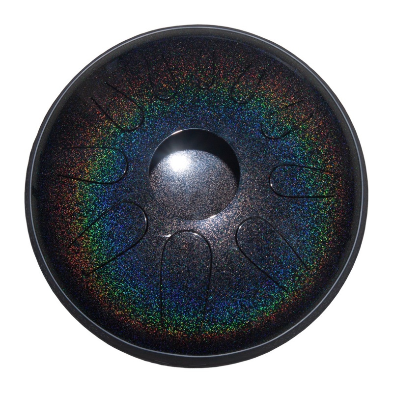 Idiopan Dominus 14-Inch Tunable Steel Tongue Drum - Onyx Rainbow