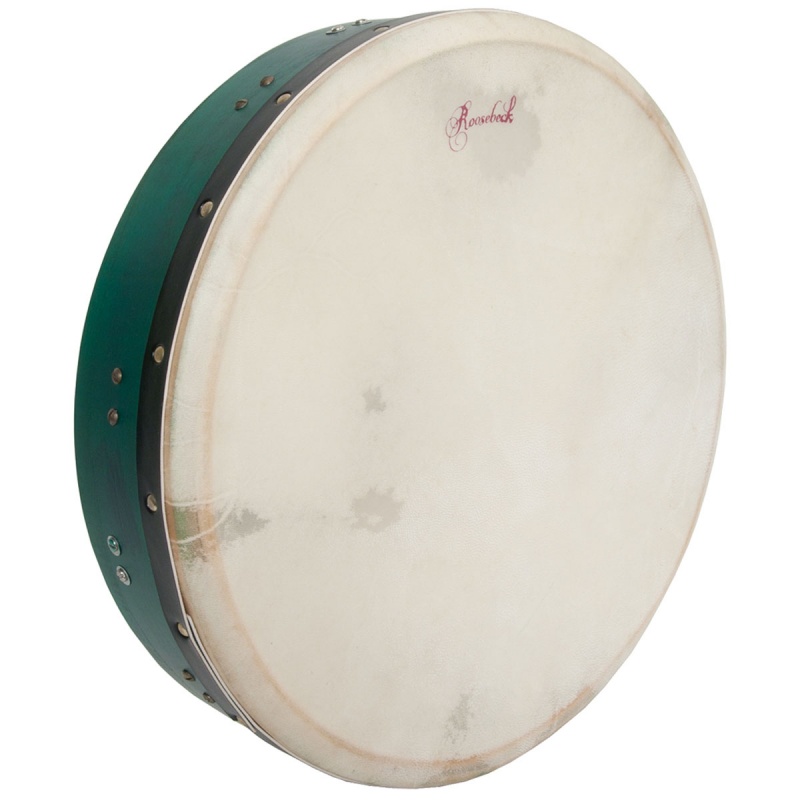 Roosebeck Tunable Mulberry Bodhran T-Bar 16-By-3.5-Inch - Green