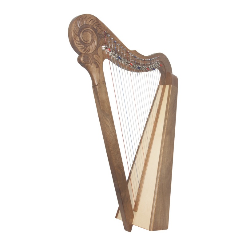 Roosebeck Parisian Harp 22-String Chelby Levers, Walnut