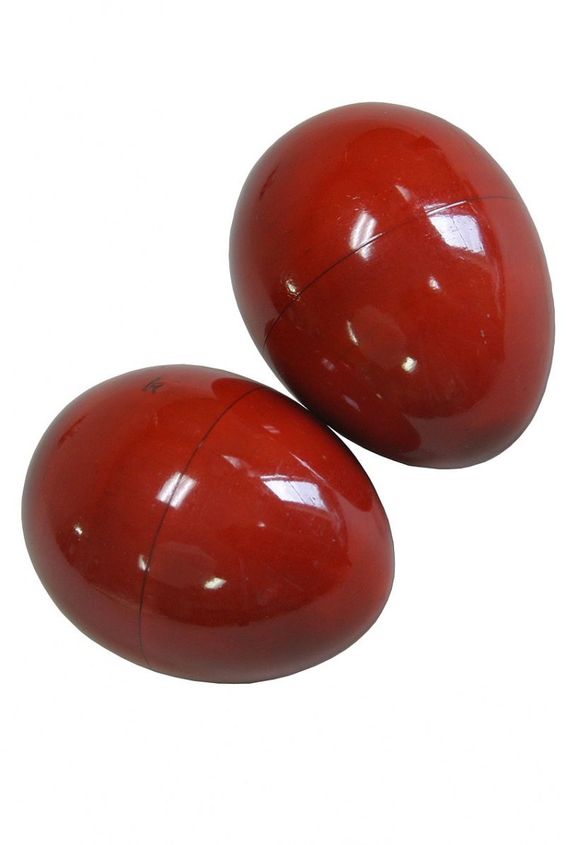 Dobani Wooden Egg Shakers - Pair - Red